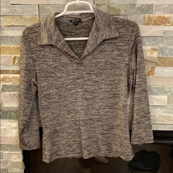 Collard 3 quarter sleeve top - Picture 1 of 1